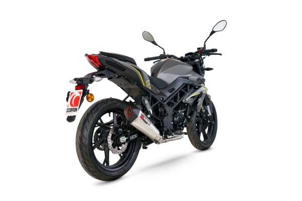 Scorpion Exhaust Benelli BN 125 - full system with stainless steel Serket Taper silencer